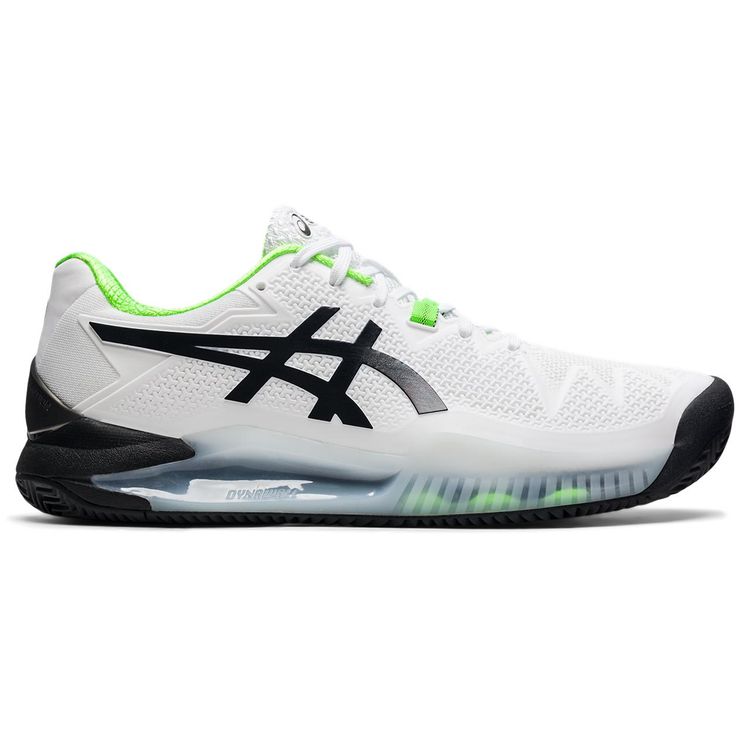 Asics Tennisschoen Padelschoen Gel Resolution 8 Clay Heren Wit Zwart