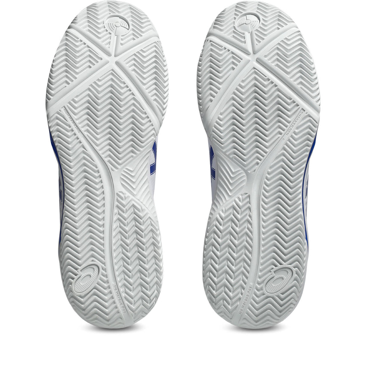 Asics Padelschoen Gel Dedicate 8 Padel Heren Wit Blauw