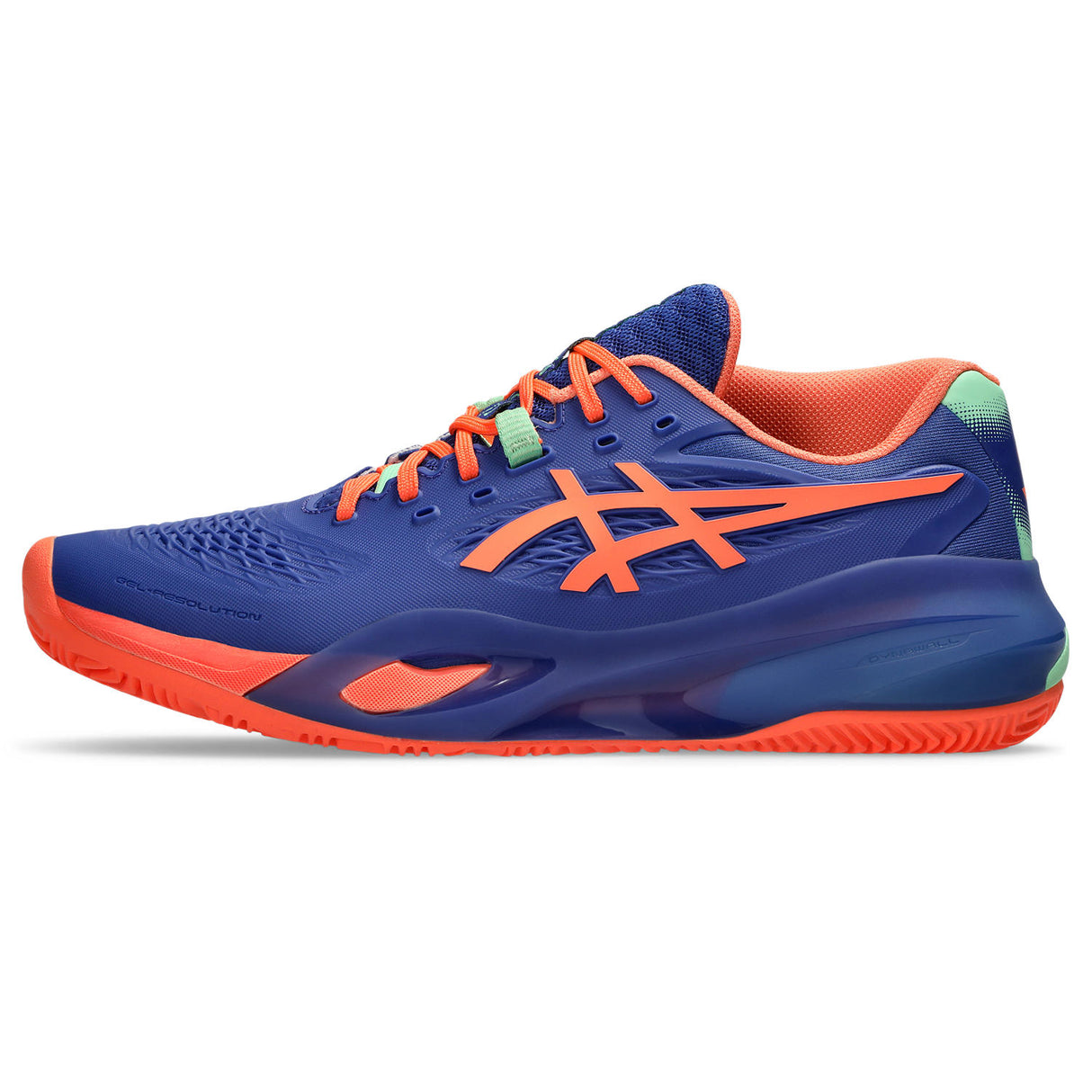 Blauw roze Asics padelschoen