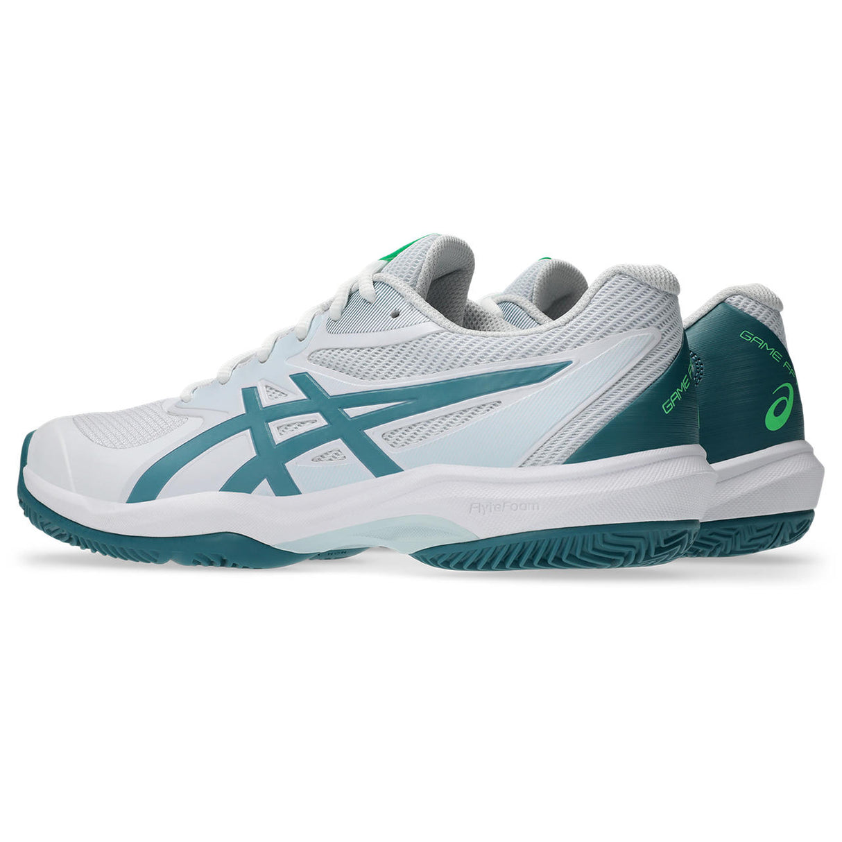 Asics Game FF Padelschuh für Herren, Weiß/Grün