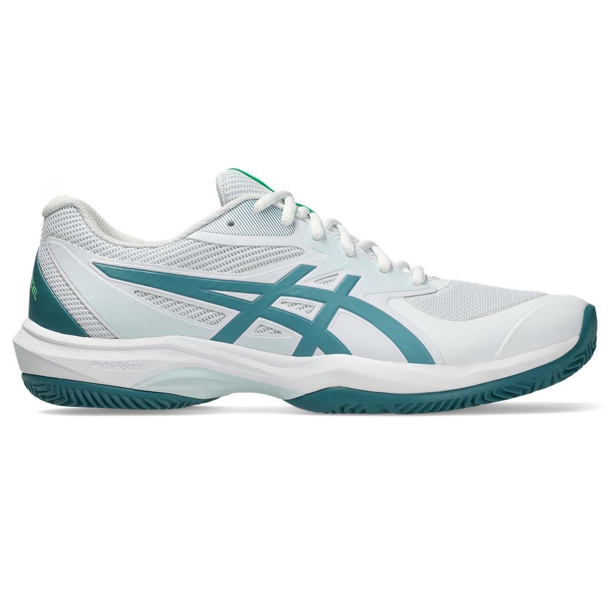 Asics Game FF Padelschuh für Herren, Weiß/Grün