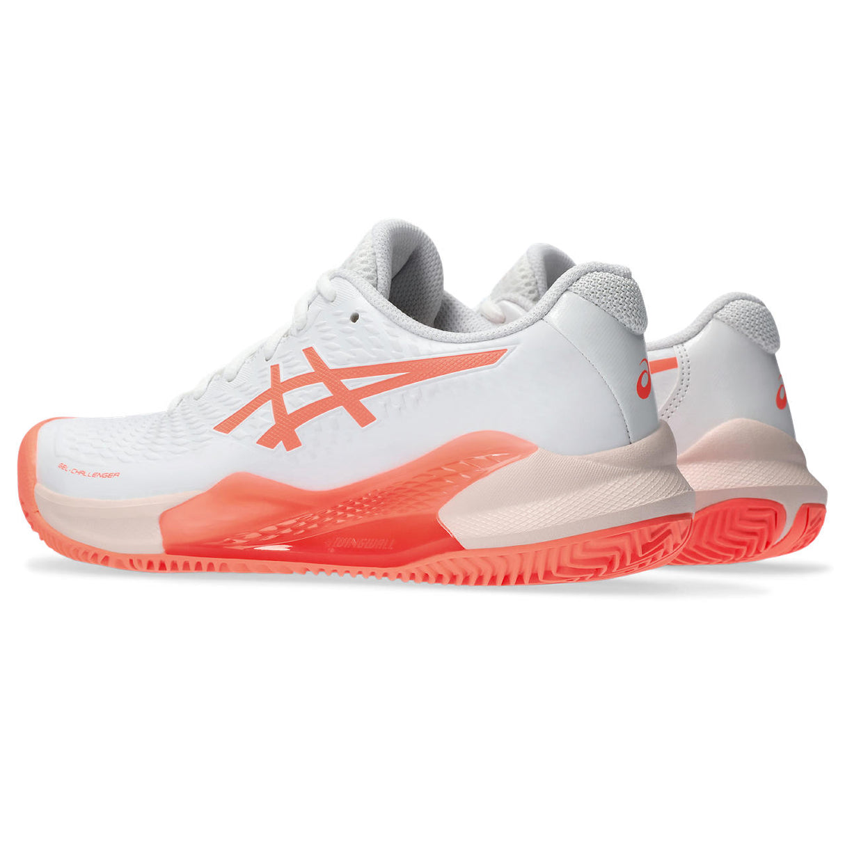 Asics Gel Challenger 14 Clay Tennisschuh für Damen, Weiß/Orange