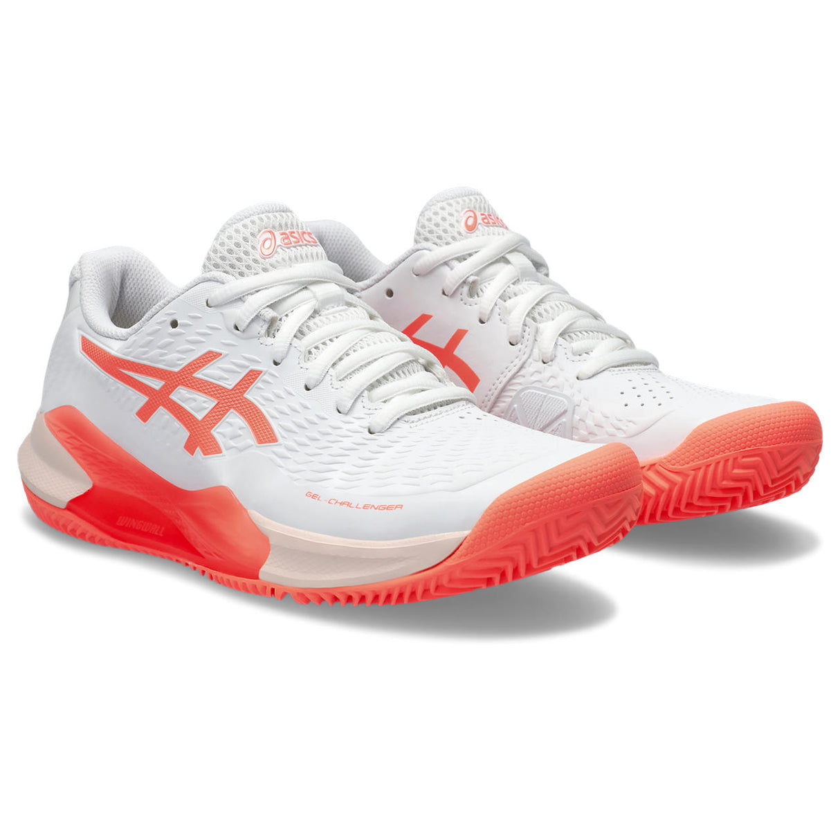Asics Gel Challenger 14 Clay Tennisschuh für Damen, Weiß/Orange