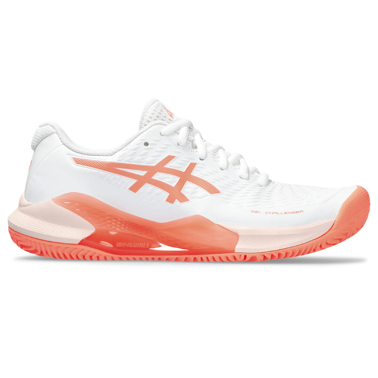 Asics Gel Challenger 14 Clay Tennisschuh für Damen, Weiß/Orange