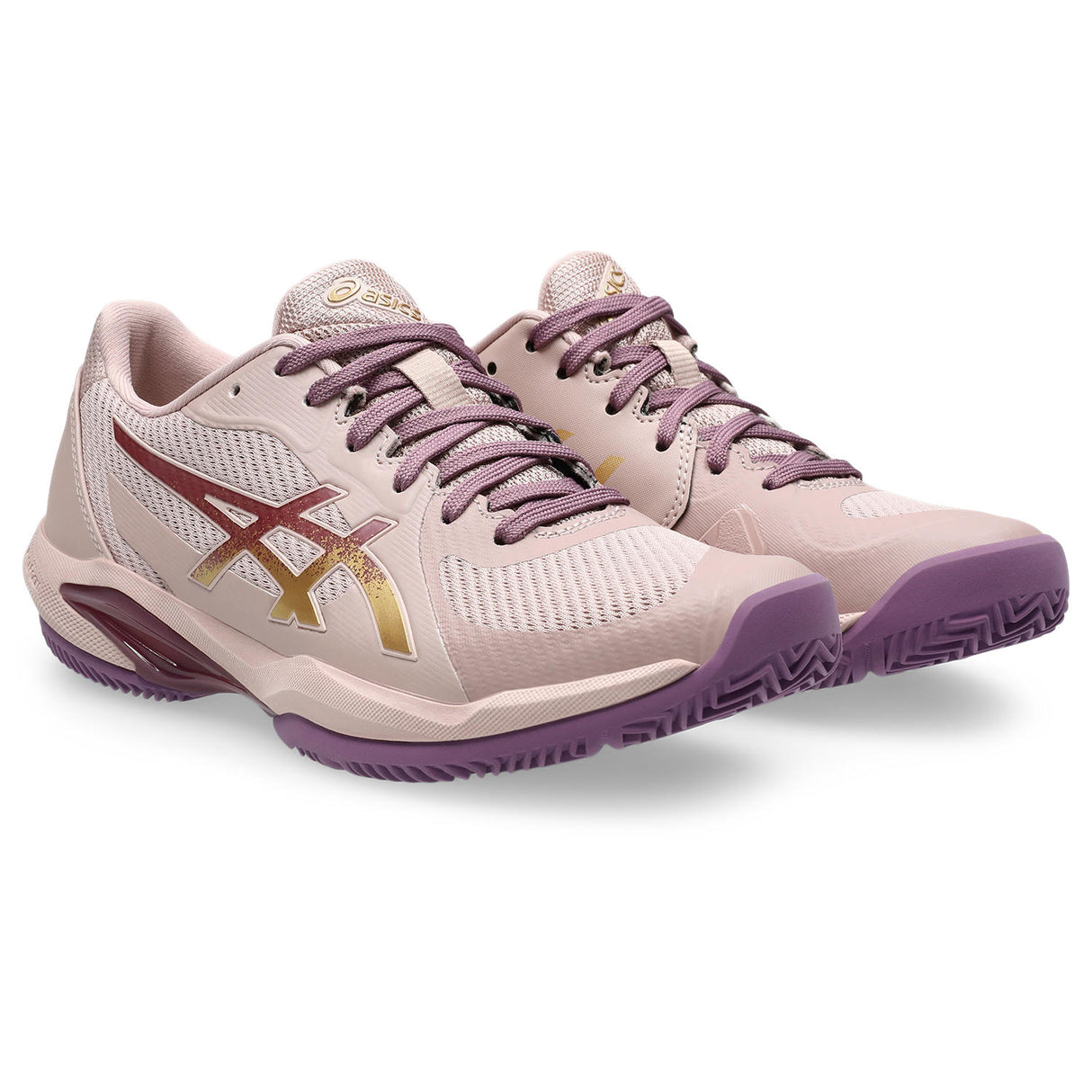 Asics Padelschoen Solution Swift FF 2 Dames Roze / Goud