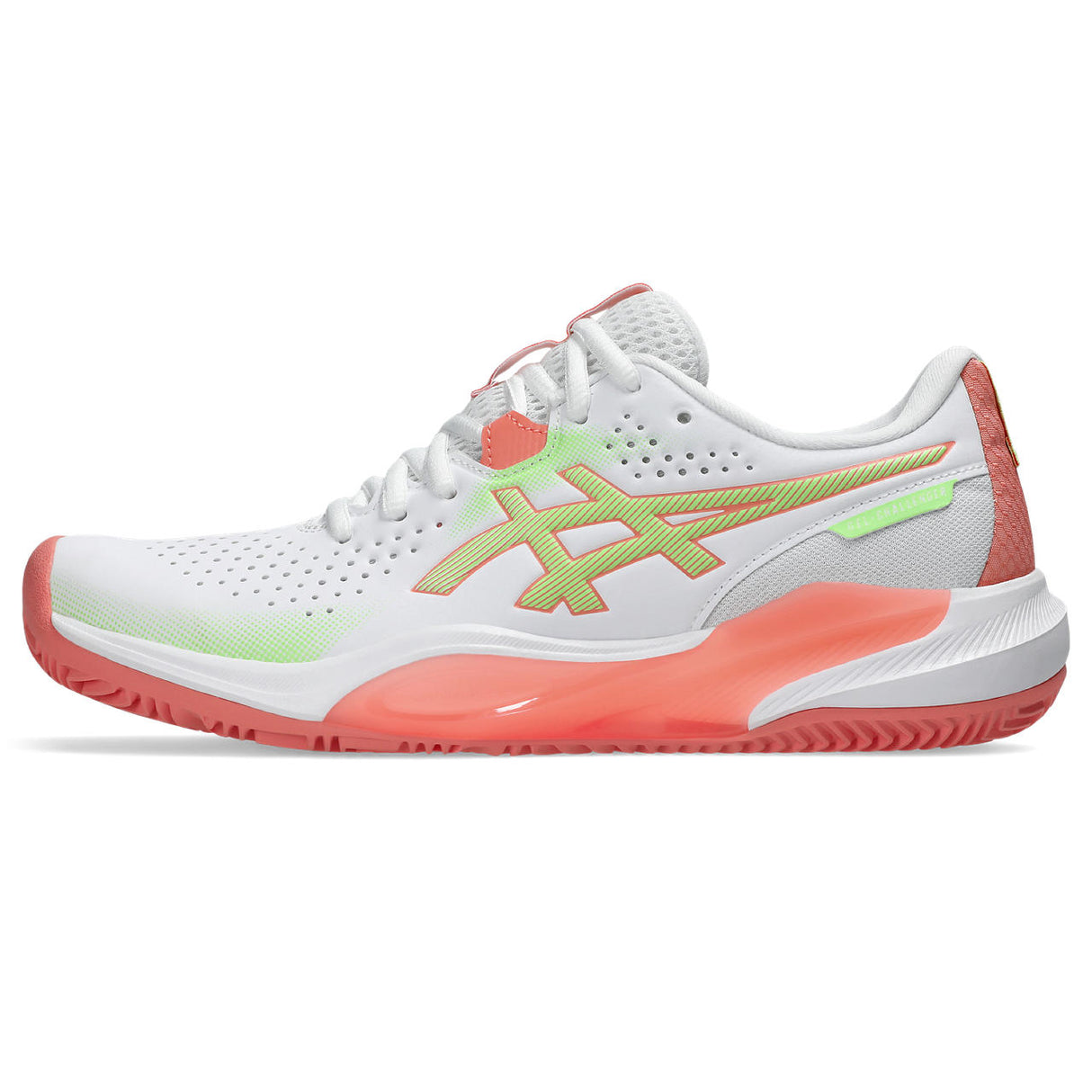 Asics Gel Challenger 15 Padelschuh für Damen, Weiß/Orange