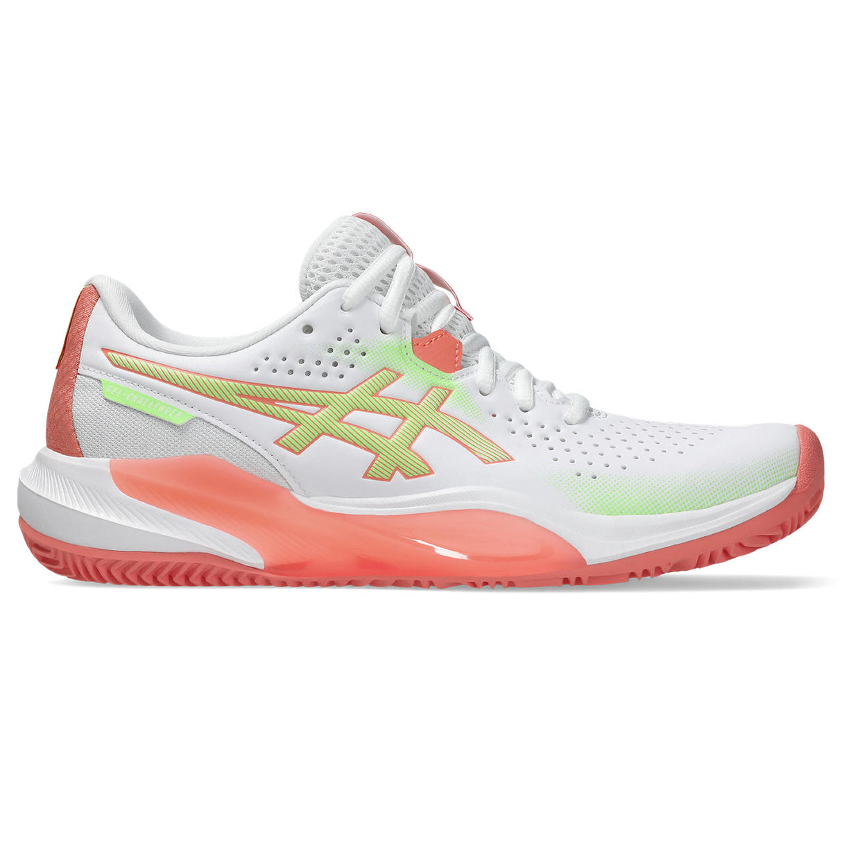 Asics Gel Challenger 15 Padelschuh für Damen, Weiß/Orange