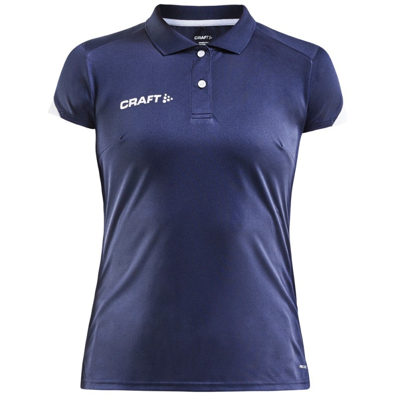 Craft Poloshirt Pro Control Impact Dames Navy Wit