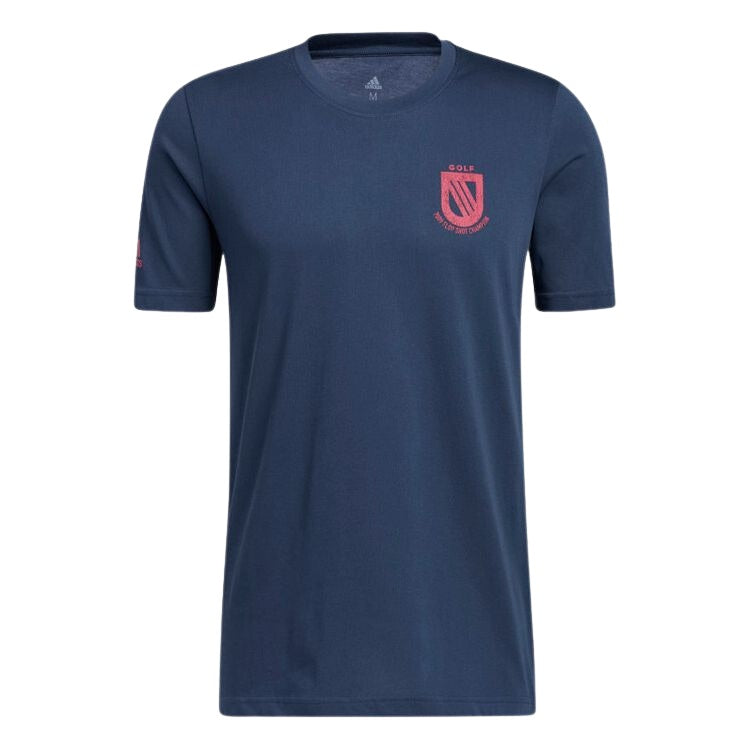 Adidas Golf-T-Shirt für Herren, Marineblau/Pink