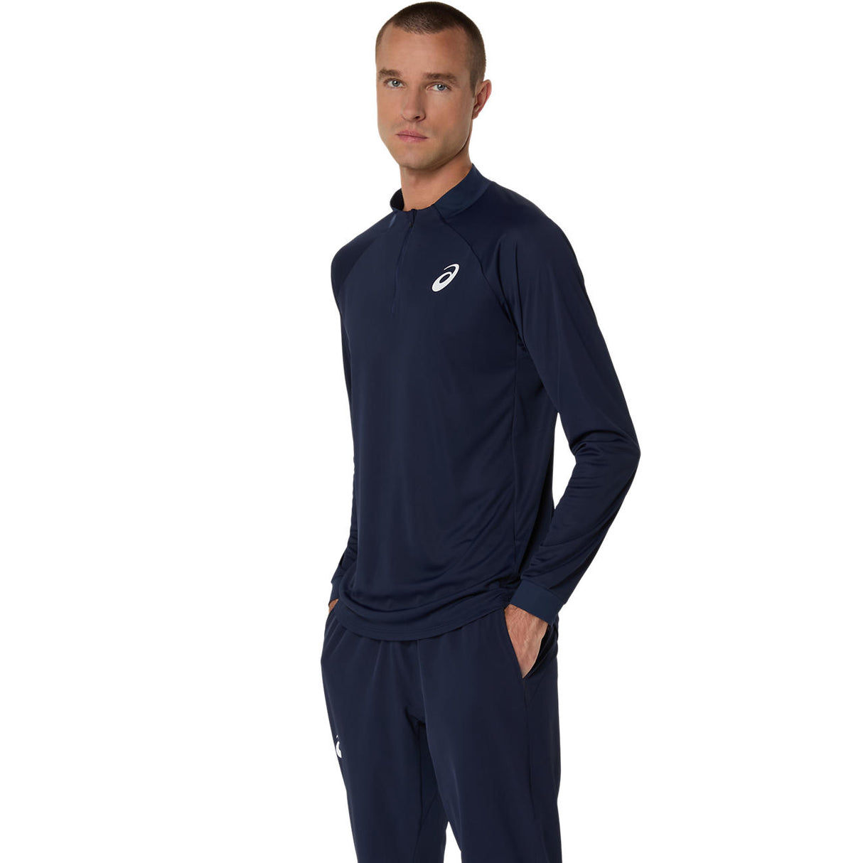 Asics Match Halfzip Top für Herren, Mitternachtsblau