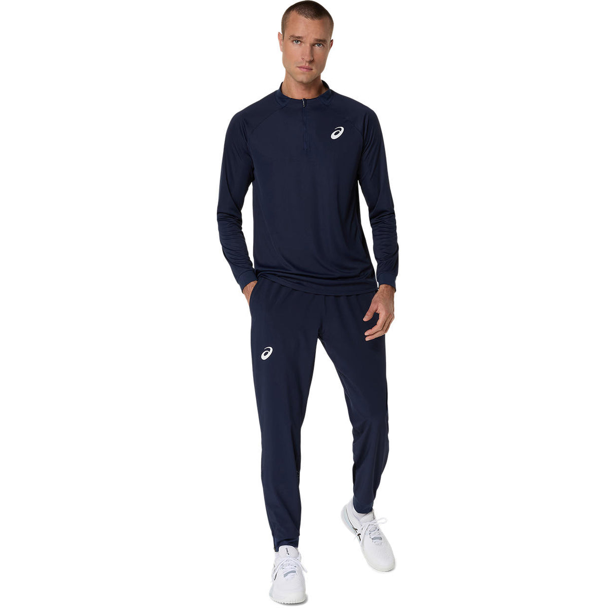 Asics Match Halfzip Top für Herren, Mitternachtsblau