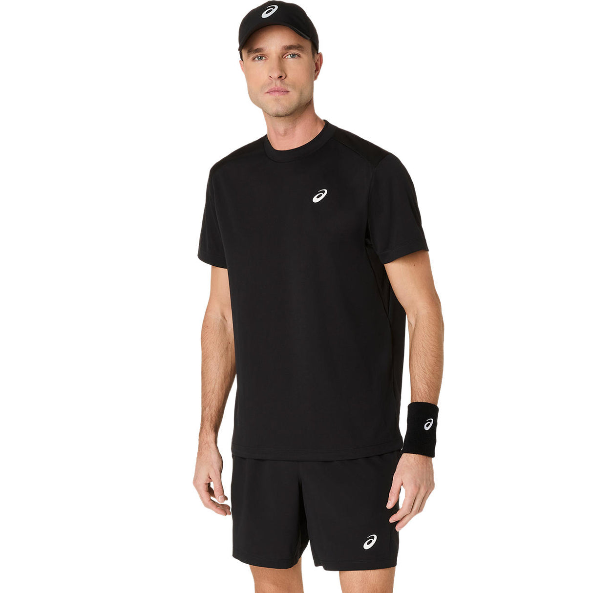 Asics Court SS T-Shirt Herren Schwarz