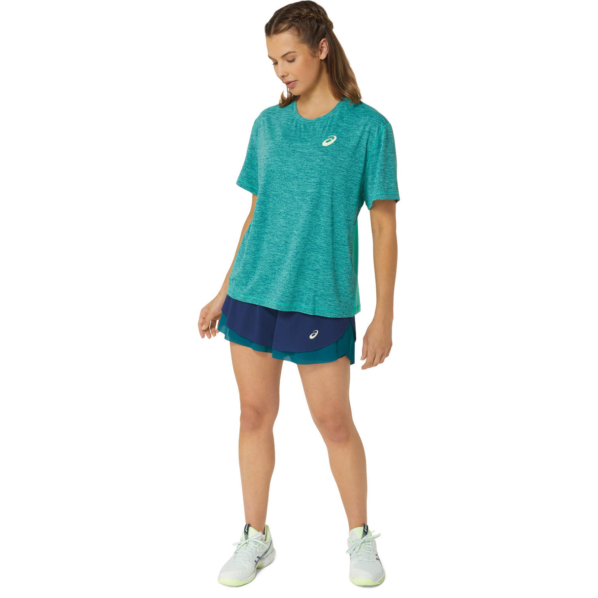 Asics T-Shirt Nagino Loose Tee Damen Grün