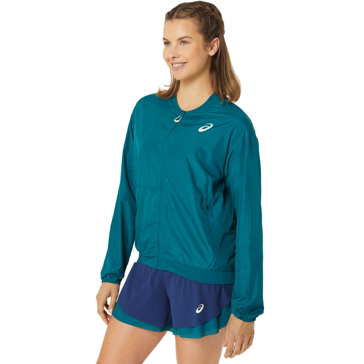 Asics Bomberjacke Nagino Damen Grün