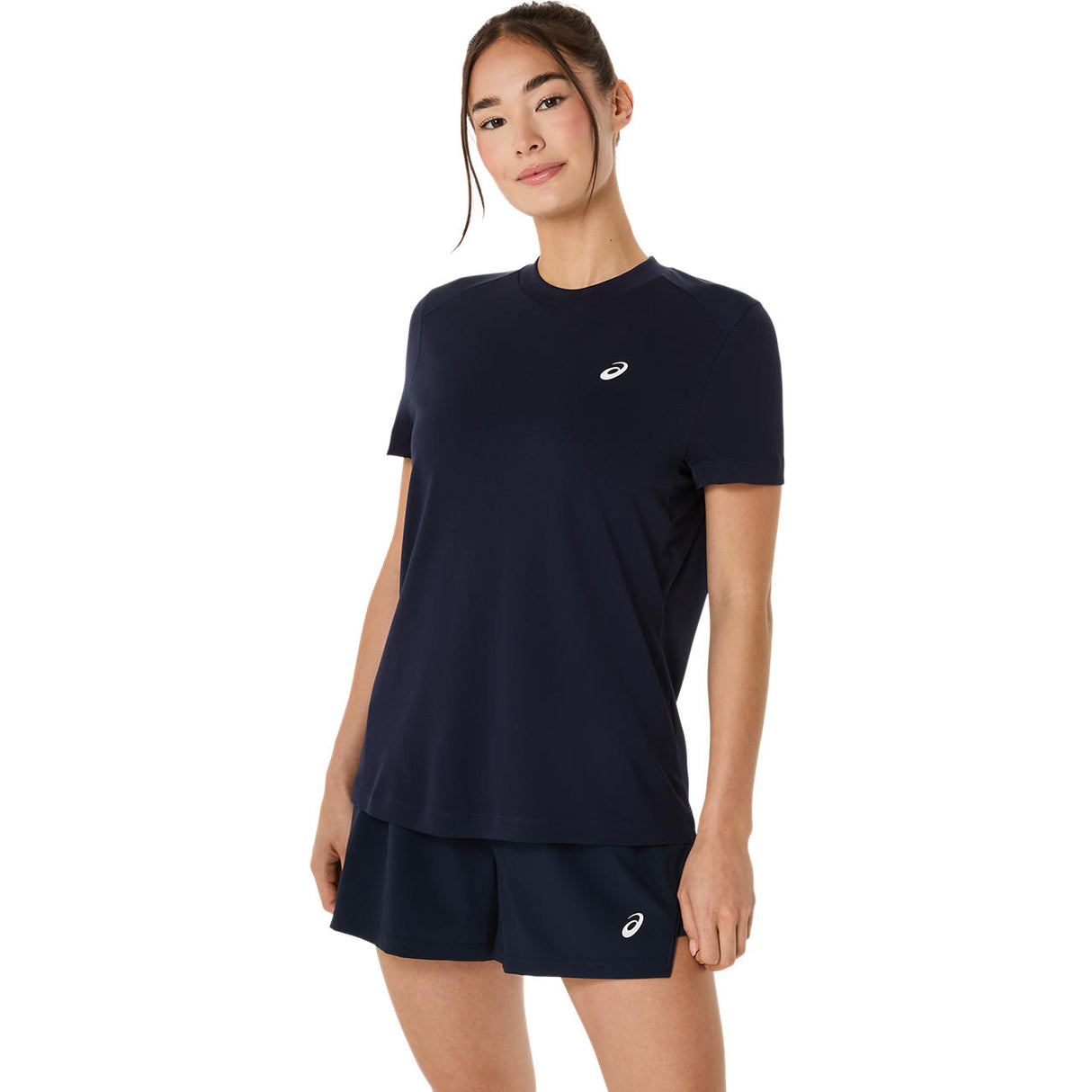 Asics T-Shirt Court SS Top Dames Navy