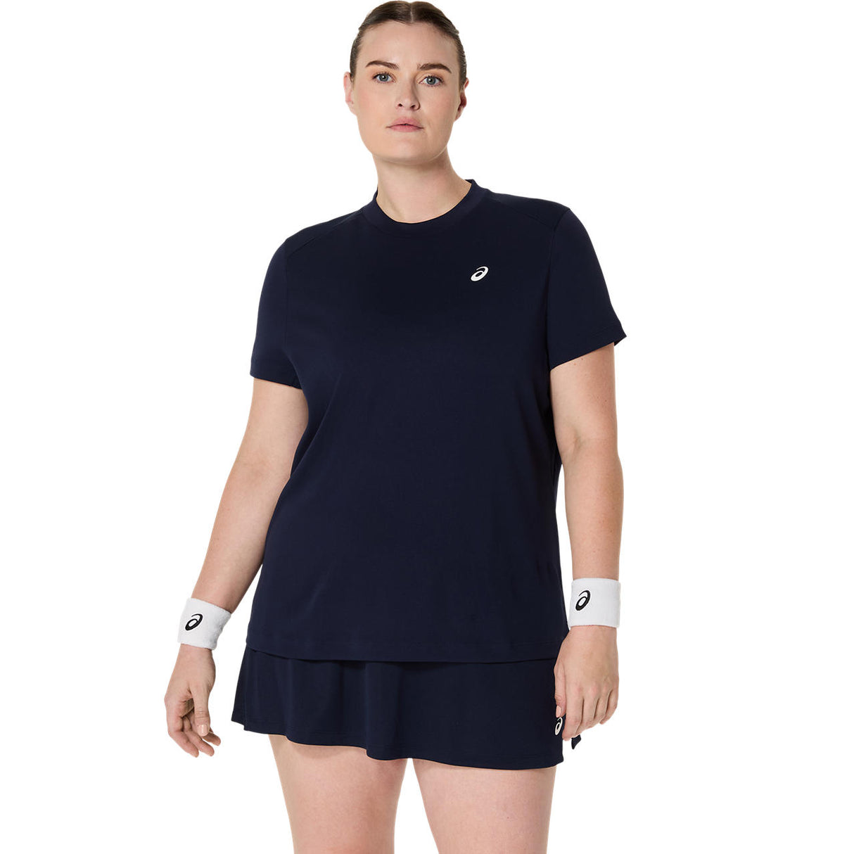 Asics T-Shirt Court SS Top Dames Navy