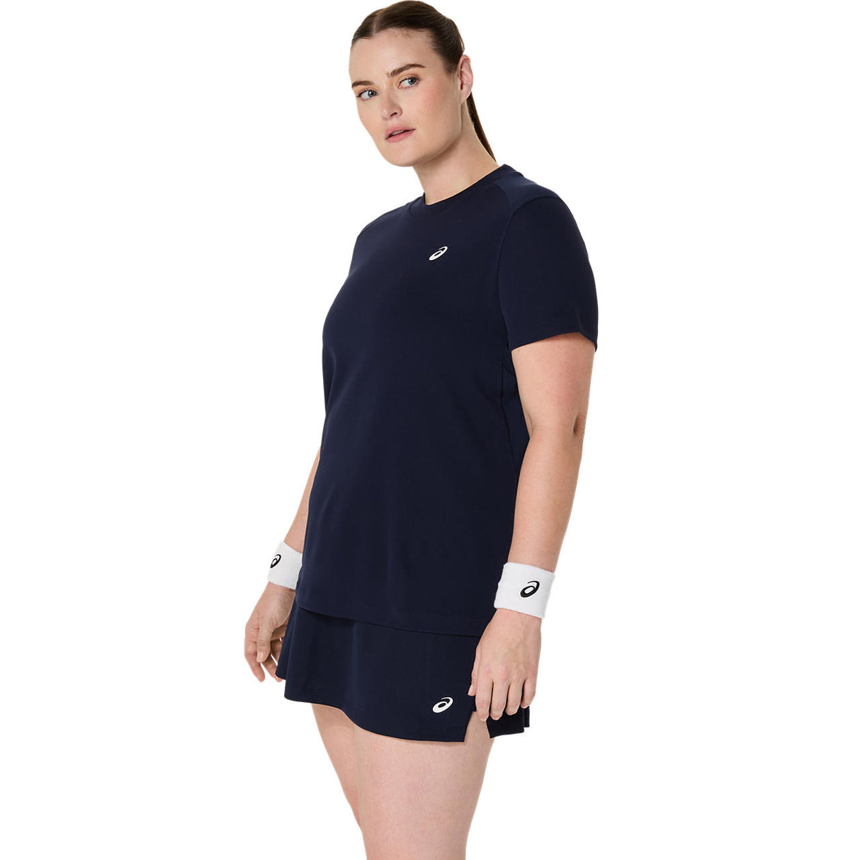 Asics T-Shirt Court SS Top Dames Navy