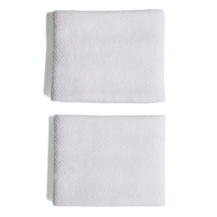Adidas Armband, klein, weiß, 2 Stück