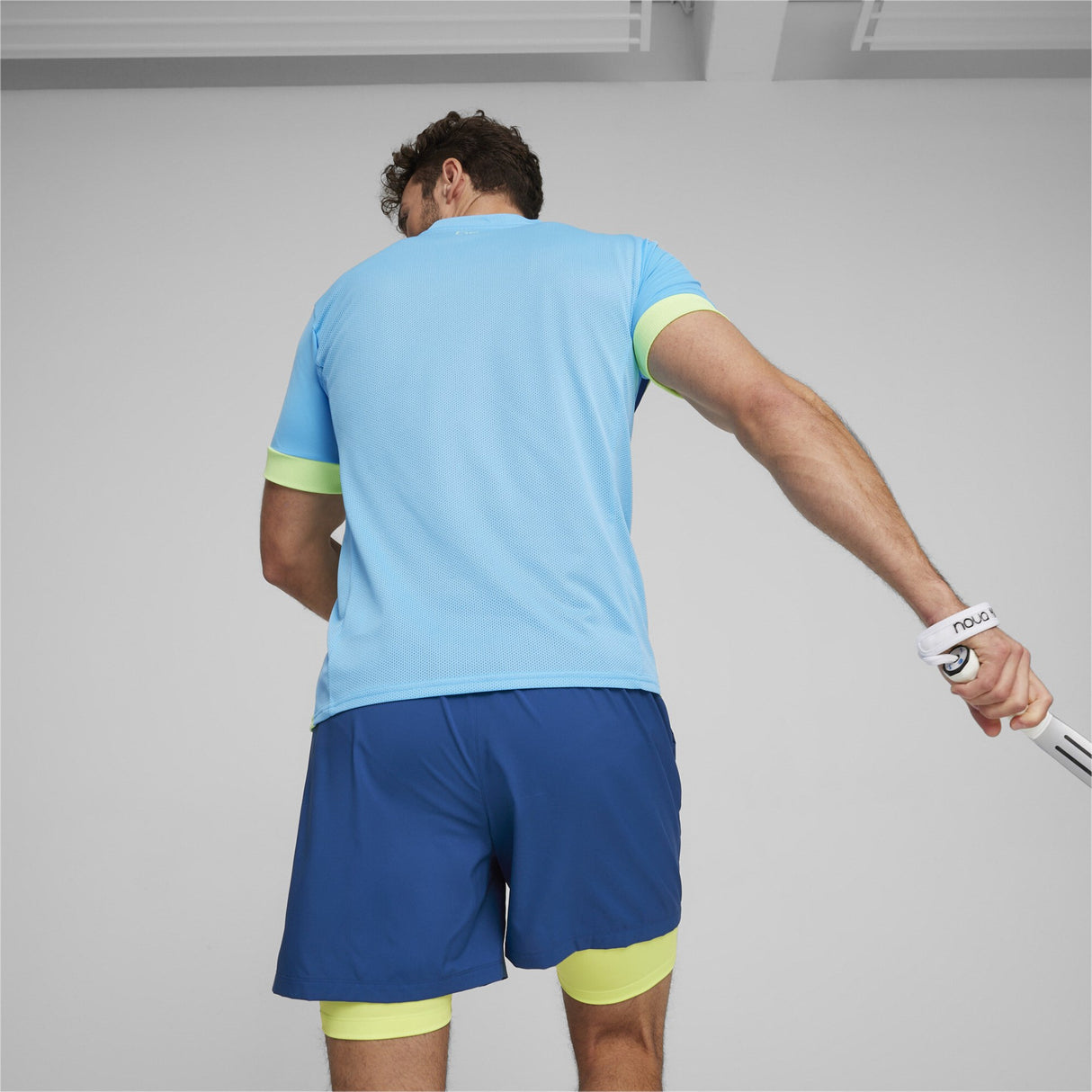 Puma Trikot mit individueller Torgrafik für Herren, Blau/Grün