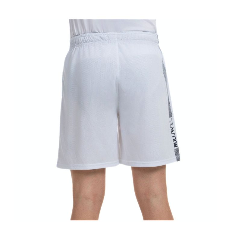 Bullpadel Short Belez Heren Wit Achterkant