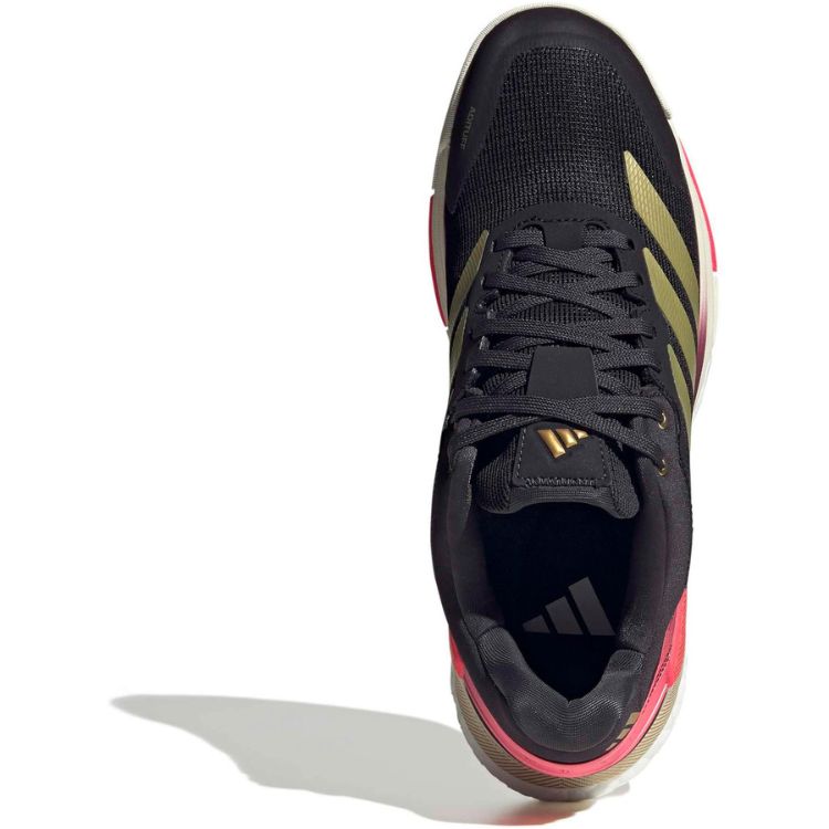 Adidas Padelschoen Crazyquick Boost Padel Heren Zwart Goud Roze