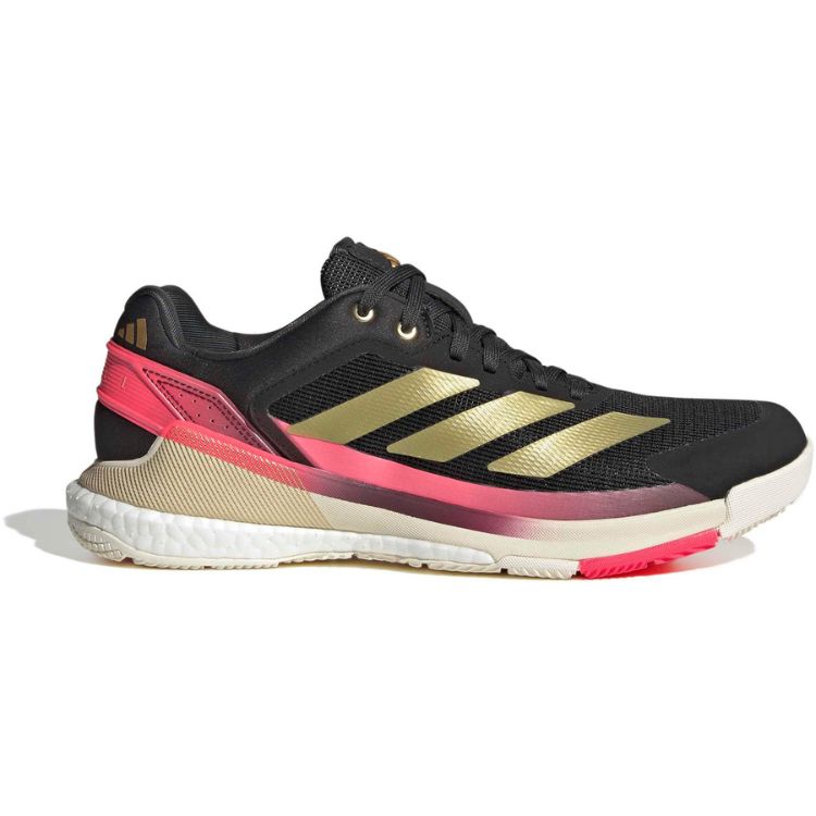 Adidas Padelschoen Crazyquick Boost Padel Heren Zwart Goud Roze