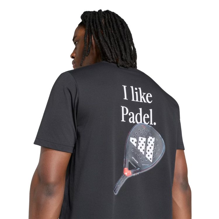 Adidas T-Shirt Padel Graphic Tee Metalbone Zwart