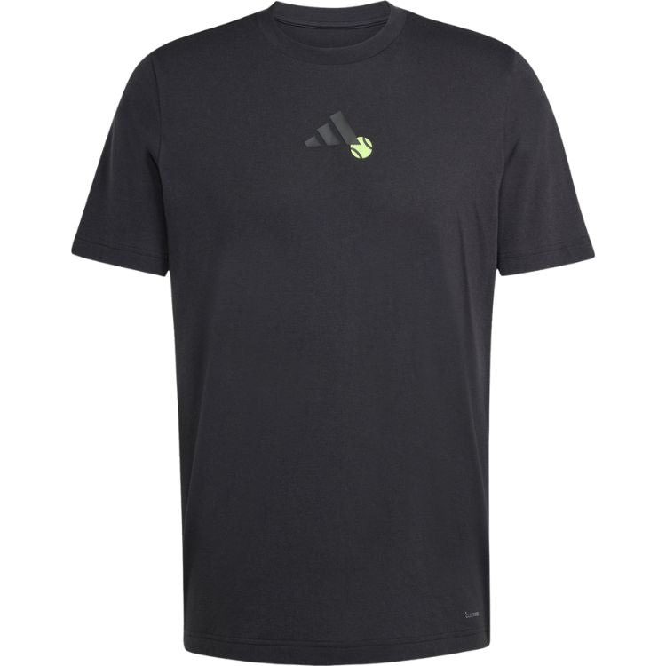 Adidas T-Shirt Grafik-Spiel Schwarz