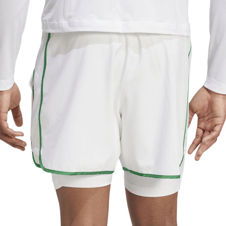 Adidas 2-in-1 Shorts, 5 Zoll, Herren, Weiß