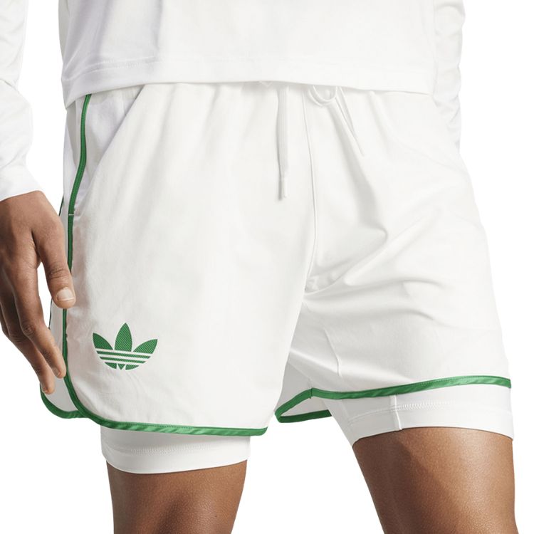 Adidas 2-in-1 Shorts, 5 Zoll, Herren, Weiß