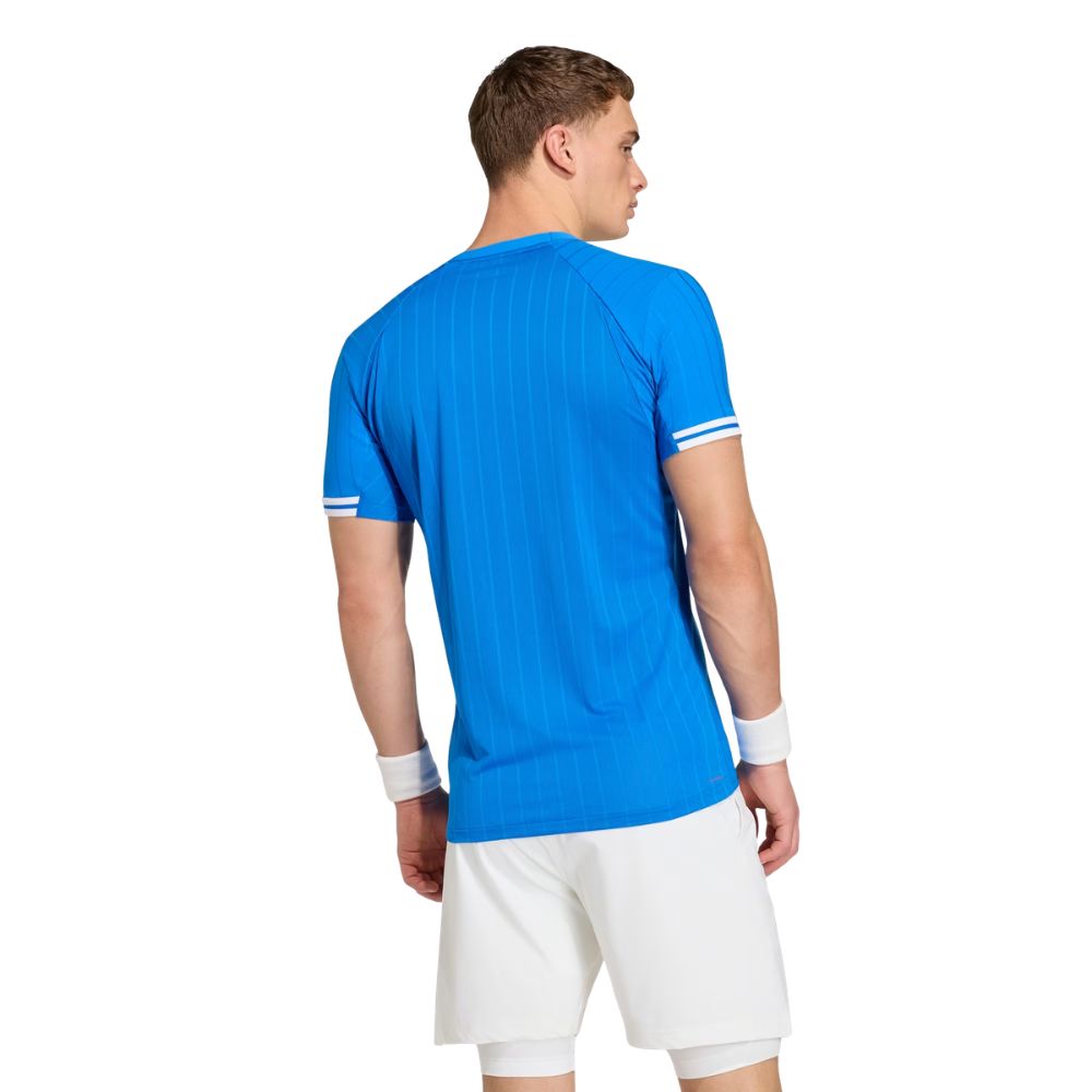 Adidas T-Shirt Freelift Tee Pro Blauw Achterkant