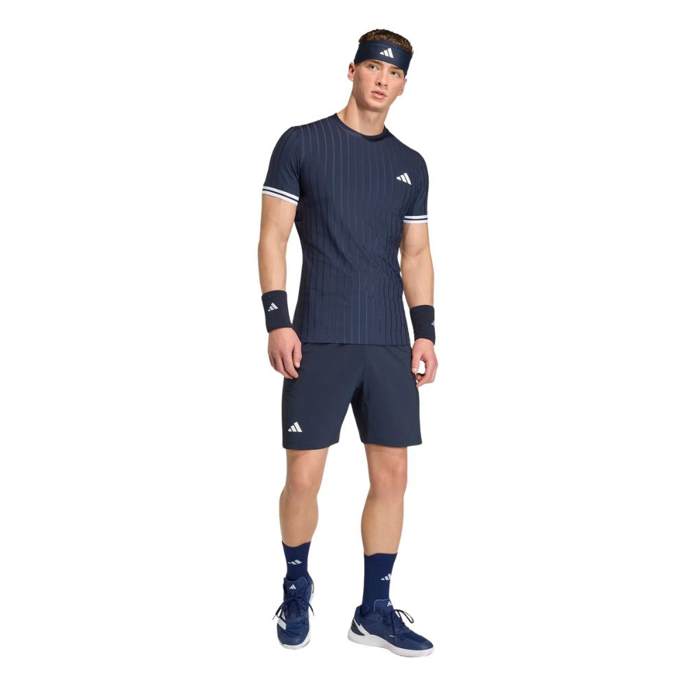 Adidas T-Shirt Freelift Tee Pro Navy Groot