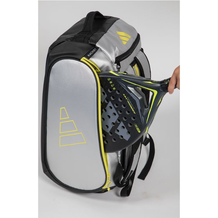 Adidas Padeltasche Tour Bag 2026 Silber-Limette