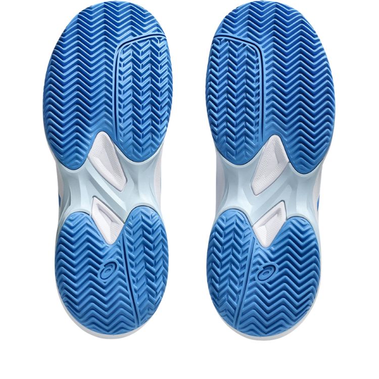 Asics Gel Game 9 GS Clay/OC Junior Tennisschuh Weiß Blau