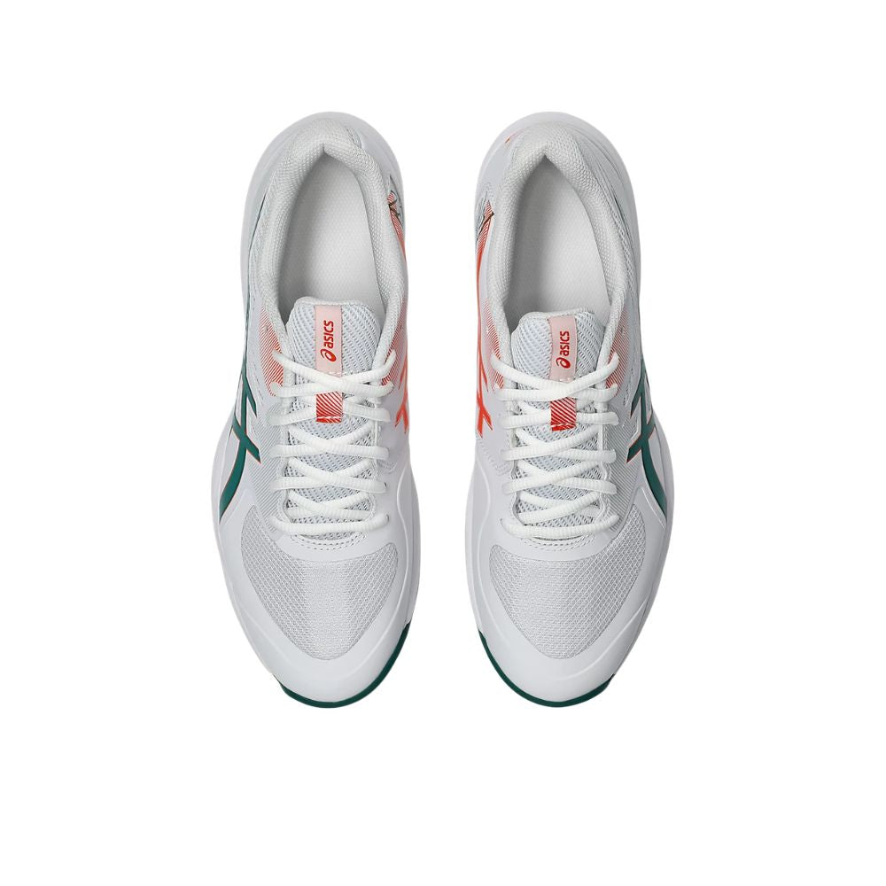 Asics Padelschoen Game FF Padel Heren Wit Groen Bovenkant
