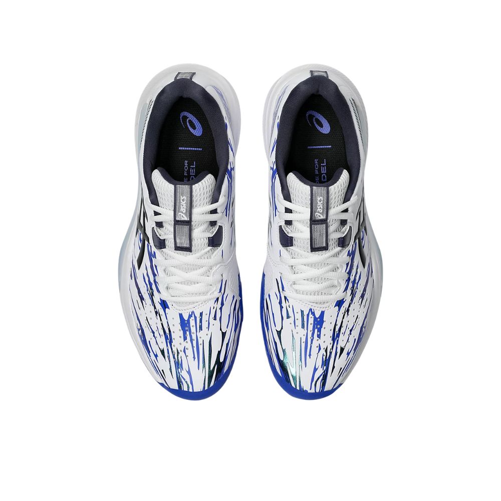 Asics Padelschoen Gel Challenger 15 L.E. Heren Blauw Wit Bovenkant