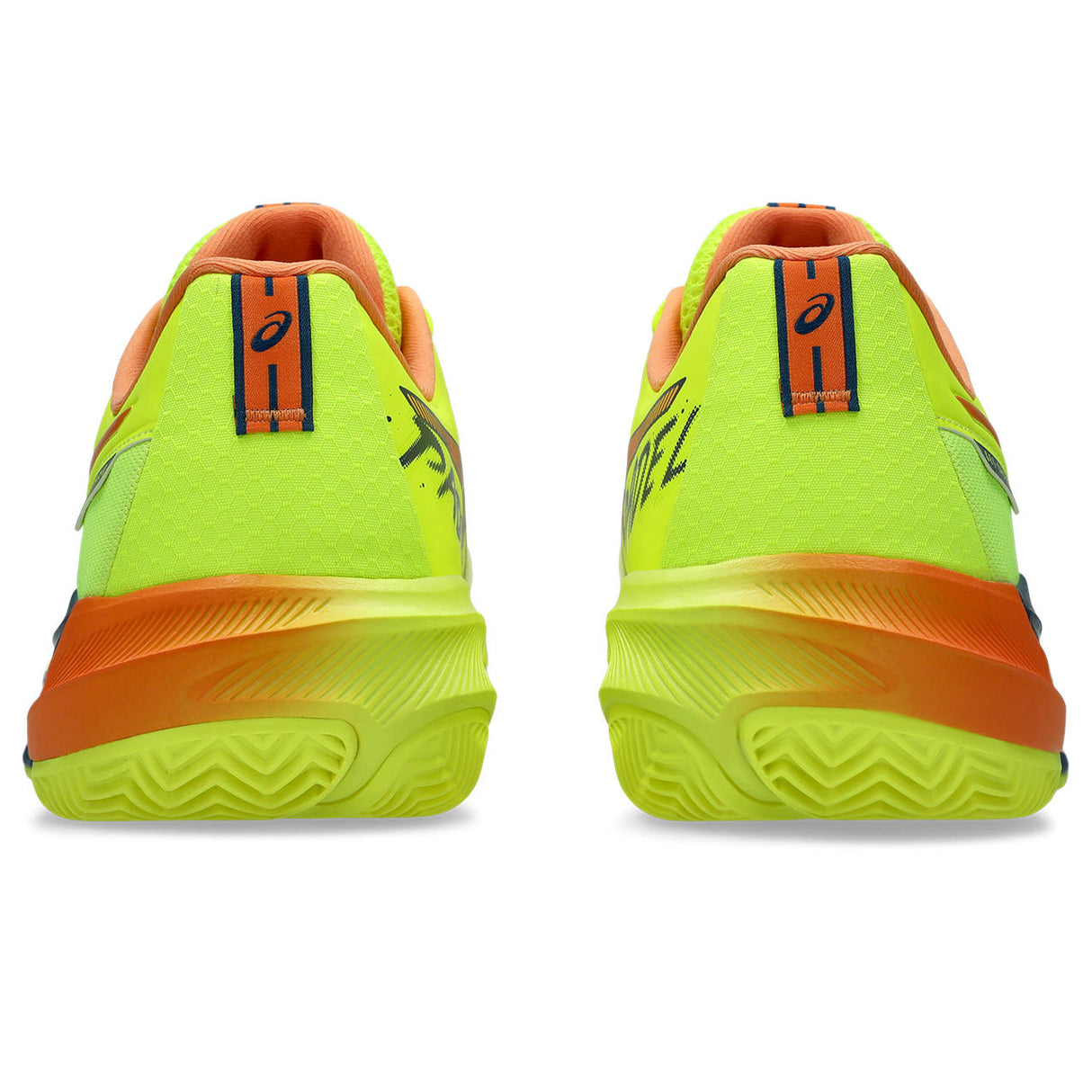 Asics Padelschoen Gel Challenger 15 L.E. Heren Geel Oranje Achterkant