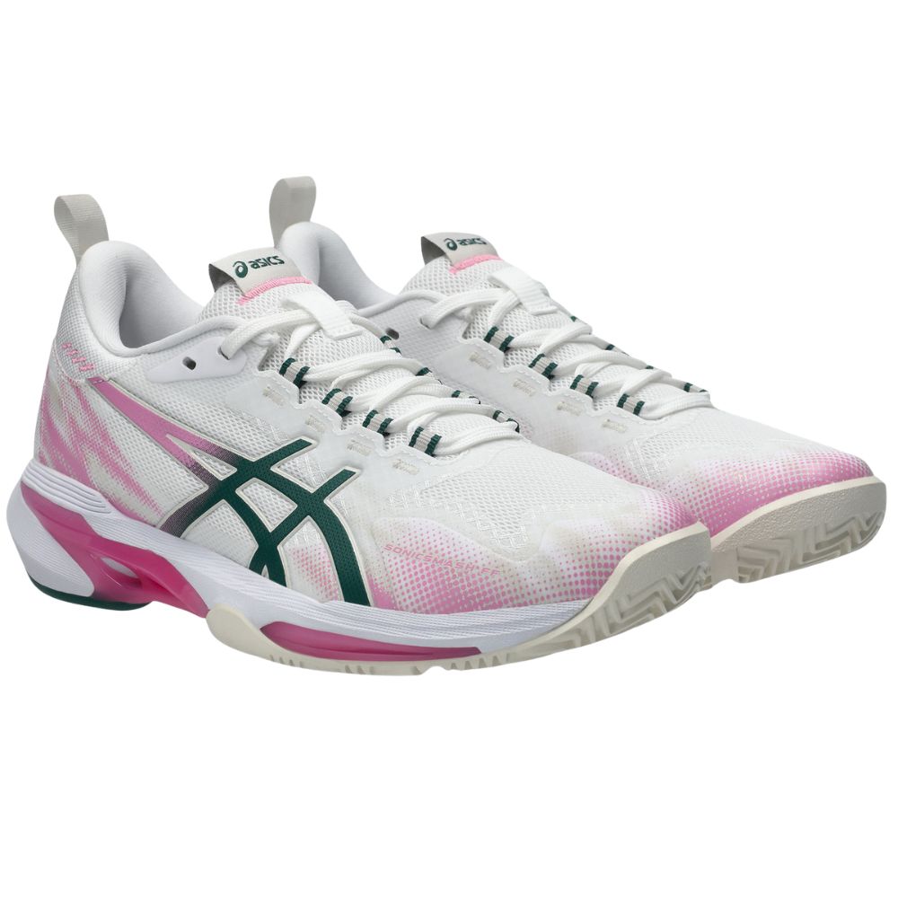 Asics Padelschoen Sonicsmash FF Dames Wit Roze Zij
