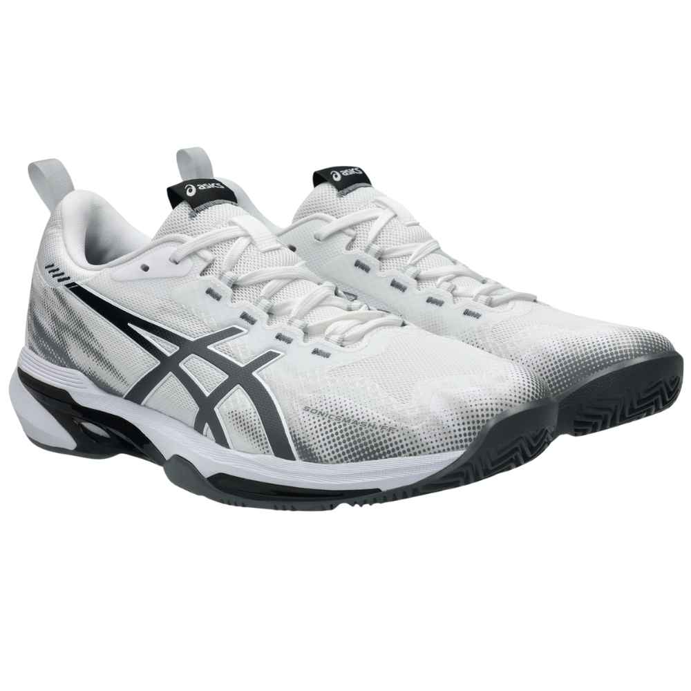 Asics Padelschoen Sonicsmash FF Heren Wit Grijs Zijkant