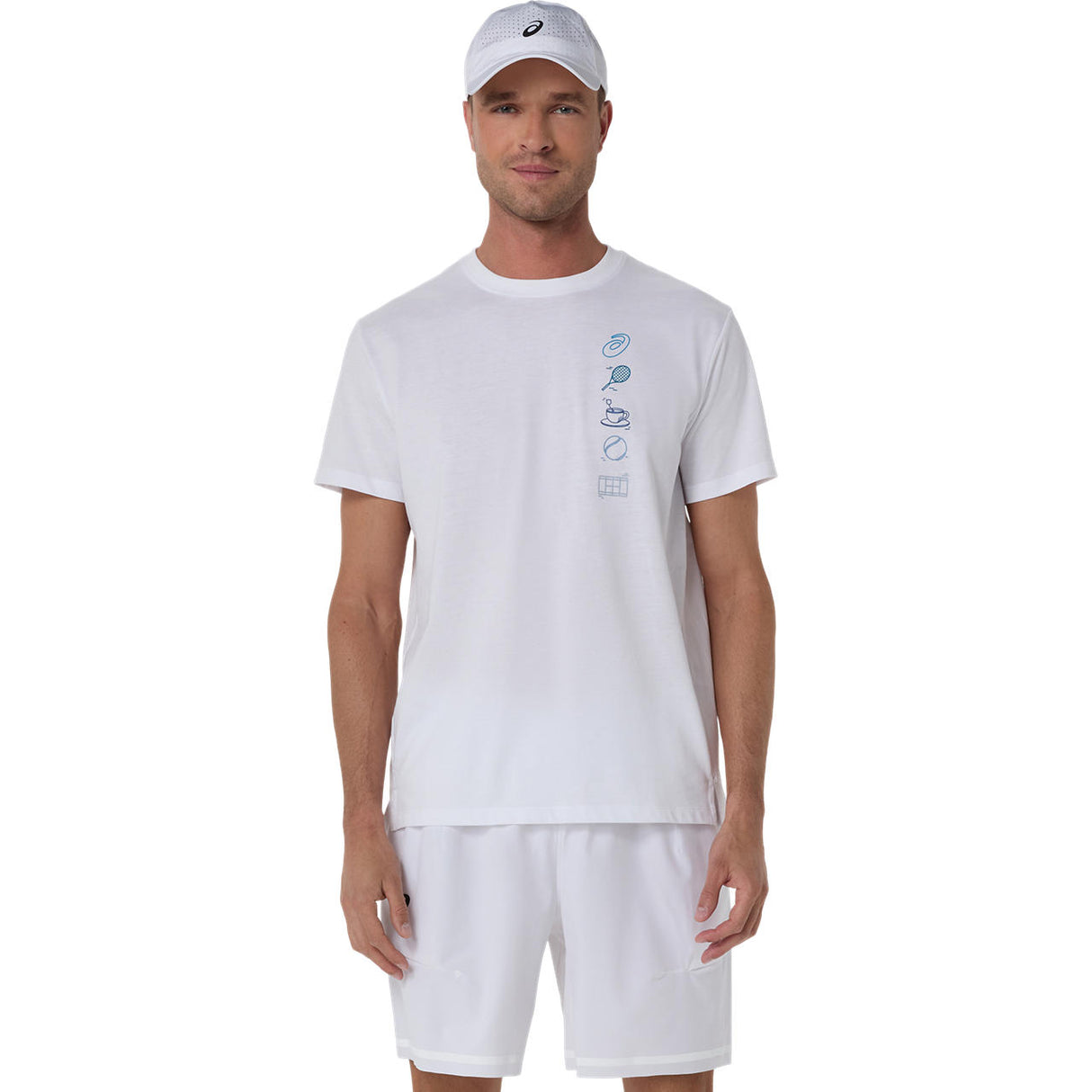 Asics T-Shirt Seasonal Graphic Tee Heren Wit