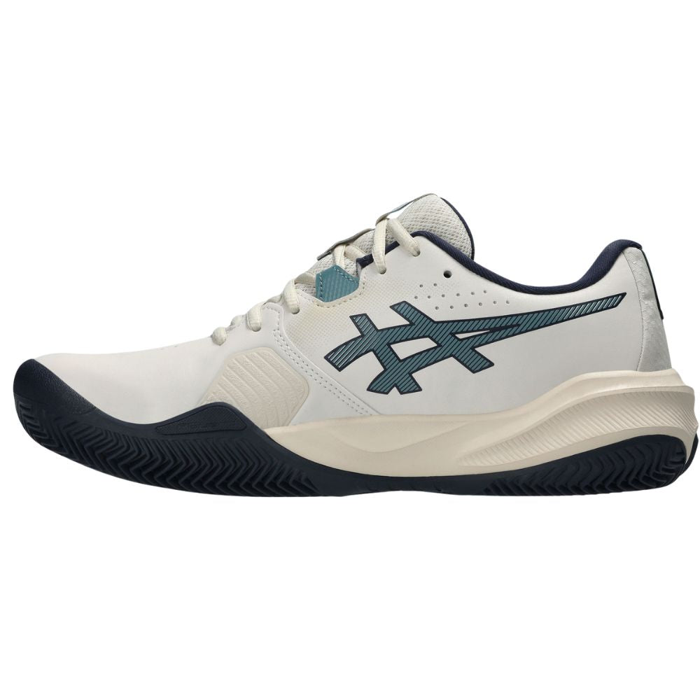 Asics Tennisschoen Gel Challenger Heren 15 Clay Heren Wit Blauw Links