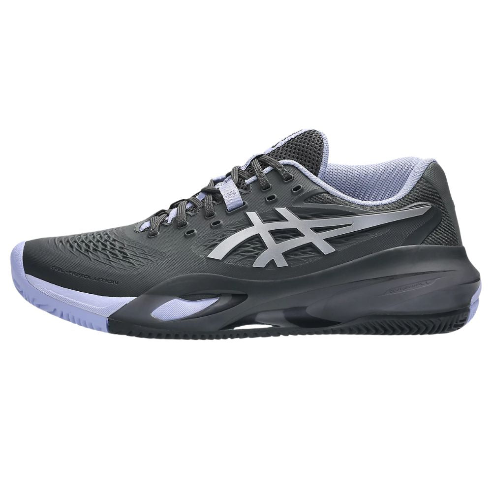 Asics Tennisschoen Gel Resolution X Clay Night Energy Heren Donkergrijs Links