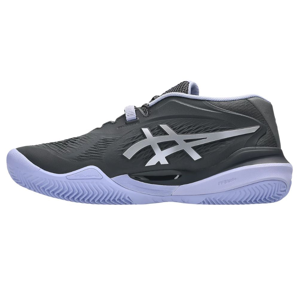 Asics Tennisschoen Gel Resolution X Clay Night Energy Heren Donkergrijs Voorkant