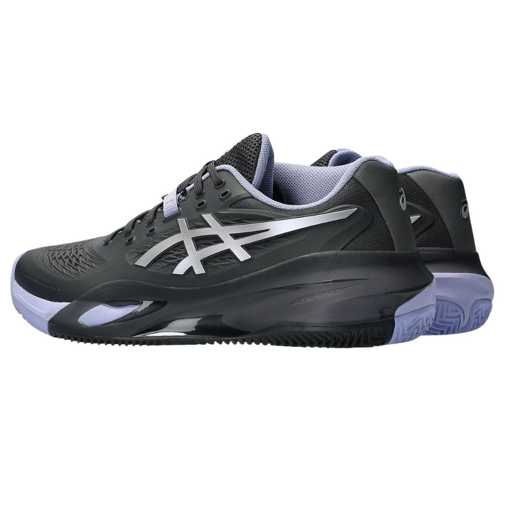 Asics Tennisschoen Gel Resolution X Clay Night Energy Heren Donkergrijs Zijkant
