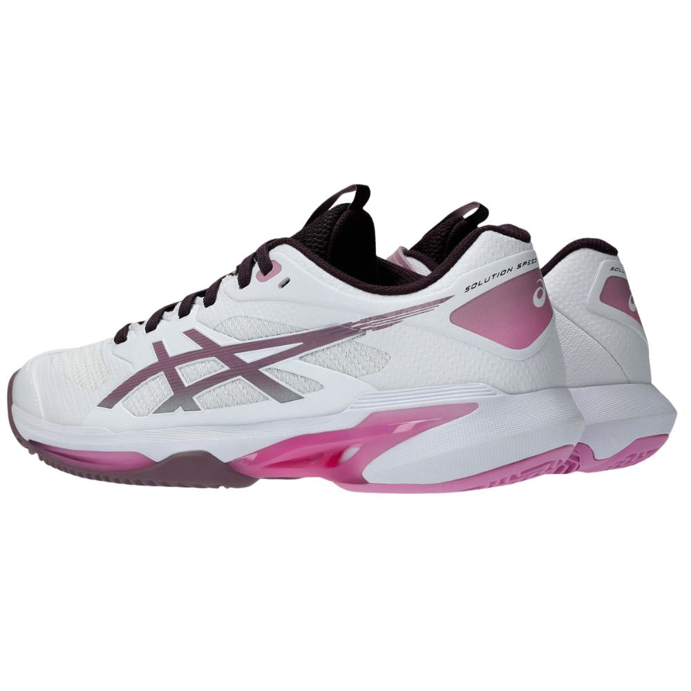 Asics Tennisschoen Solution Speed FF 4 Clay Dames Wit Roze Zij