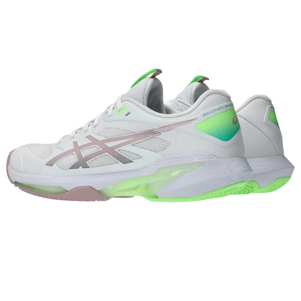 Asics Tennisschoen Solution Speed FF 4 Clay Dames Wit Roze Zijkant