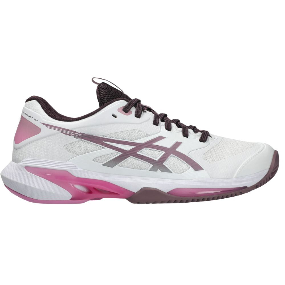Asics Tennisschoen Solution Speed FF 4 Clay Dames Wit Roze