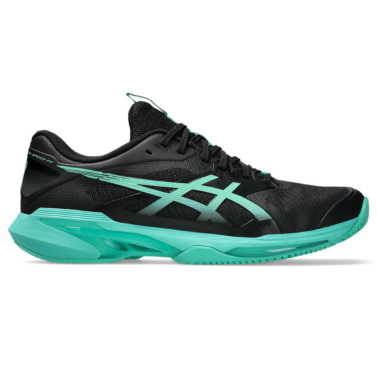 Asics Tennisschoen Solution Speed FF 4 Clay Heren Zwart Groen