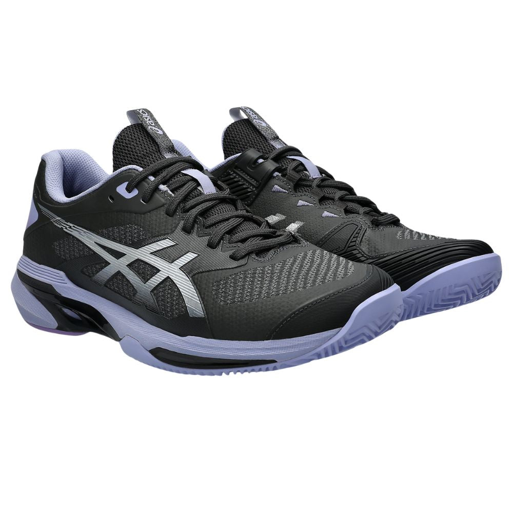 Asics Tennisschoen Solution Speed FF 4 Clay Night Energy Donkergrijs Zij