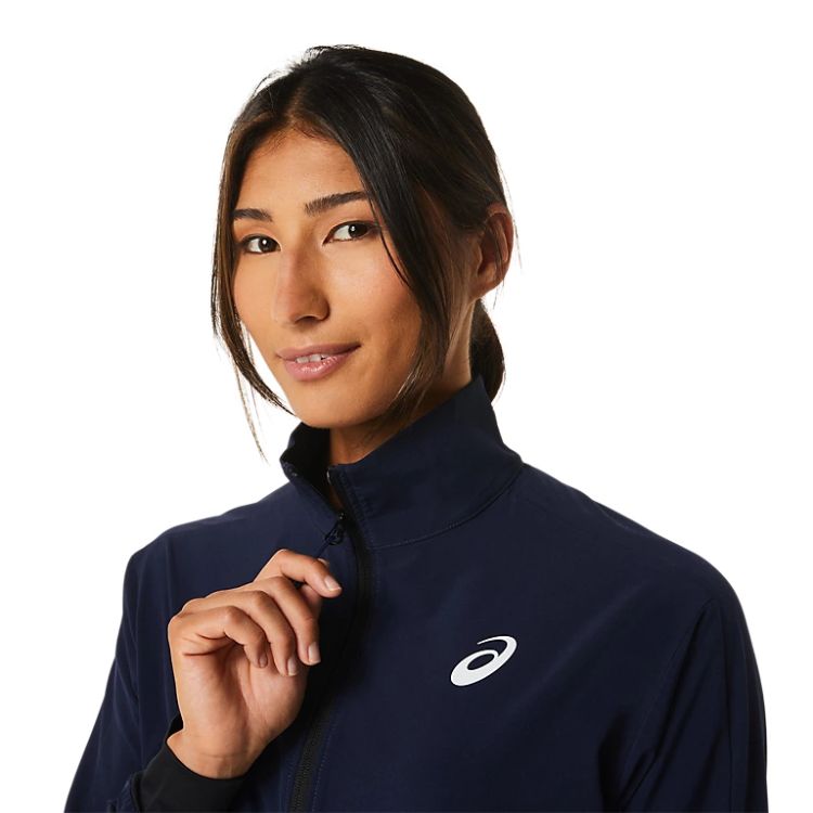 Asics Damen Match Jacke, Marineblau